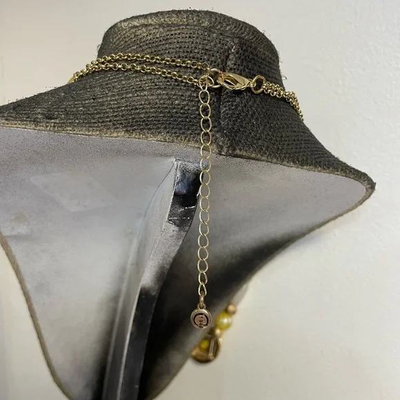 Chico's Sunshine Floral Yellow and White Necklace - Picture 4 of 4